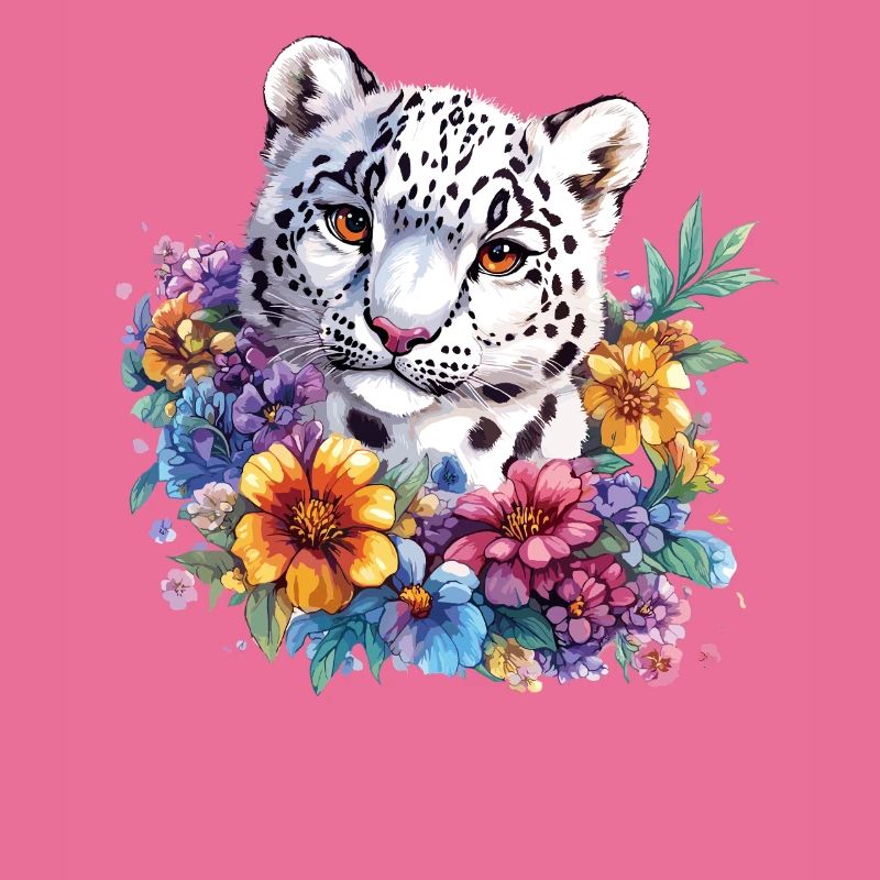 Leopard Blumenzauber