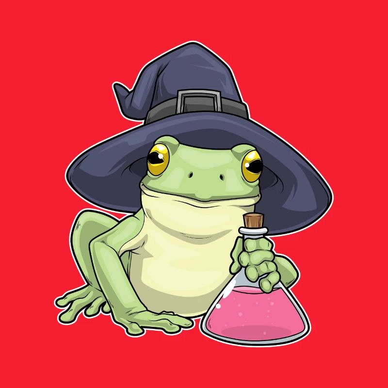 Frosch Hexe Zaubertrank