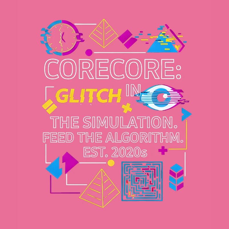 Corecore Glitch Simulation Algorithm Collage