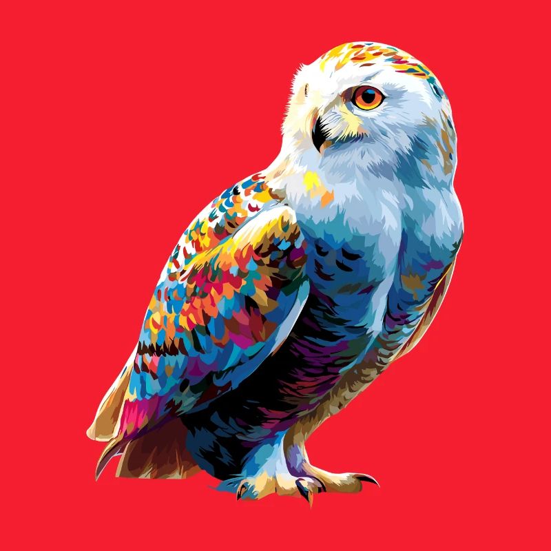 Schneeeule Weiße Eule Kauz Uhu Owl Schnee Eulen