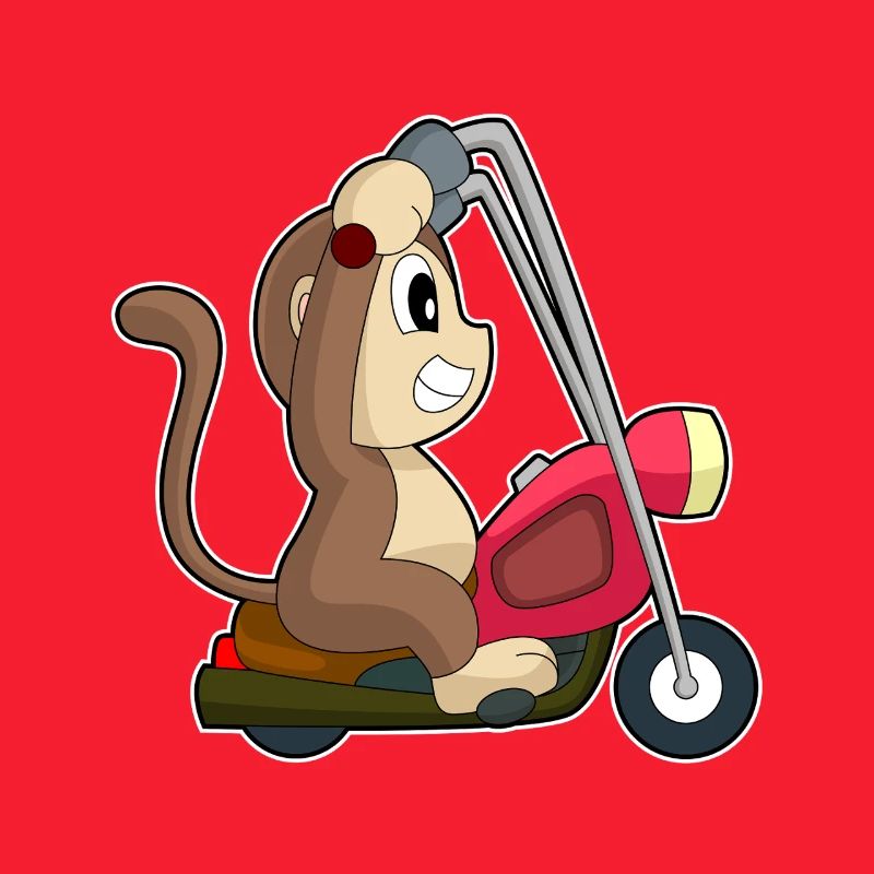 Affe Motorrad