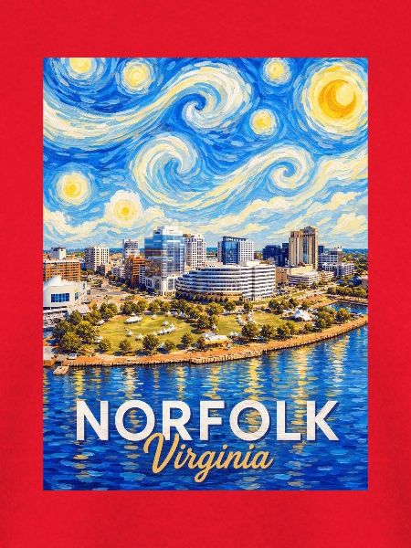 Norfolk Skyline Sternennacht