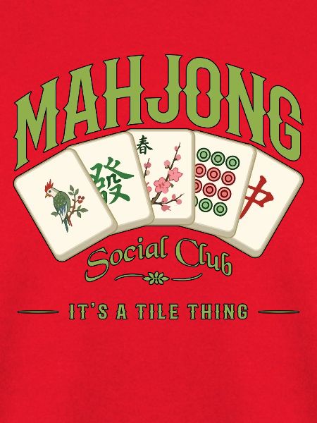 Mahjong-Spiel Sozialclub-Mahjong-Spieler