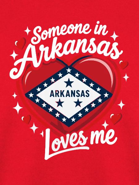 Arkansas Liebe Herzdesign