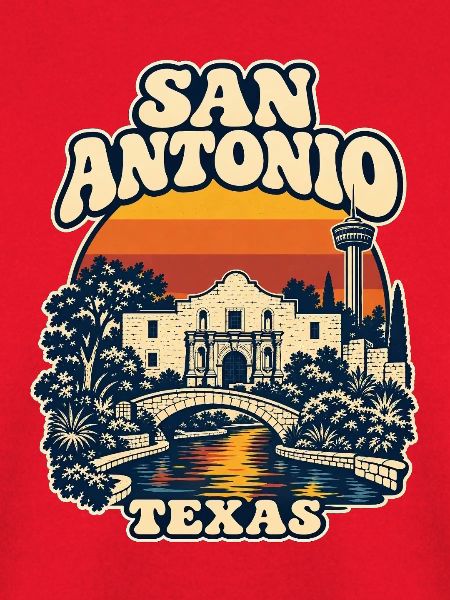 Texas San Antonio Retro 