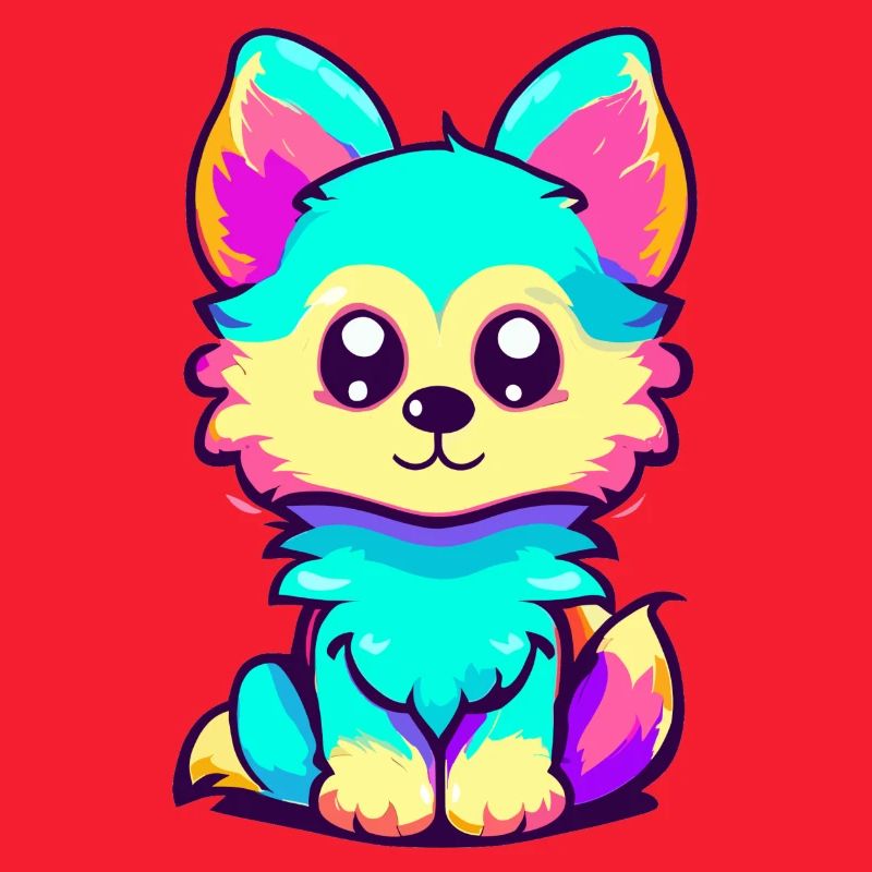 Netter bunter Fuchs