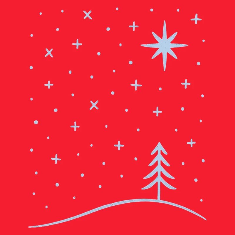 polar tree snowflakes