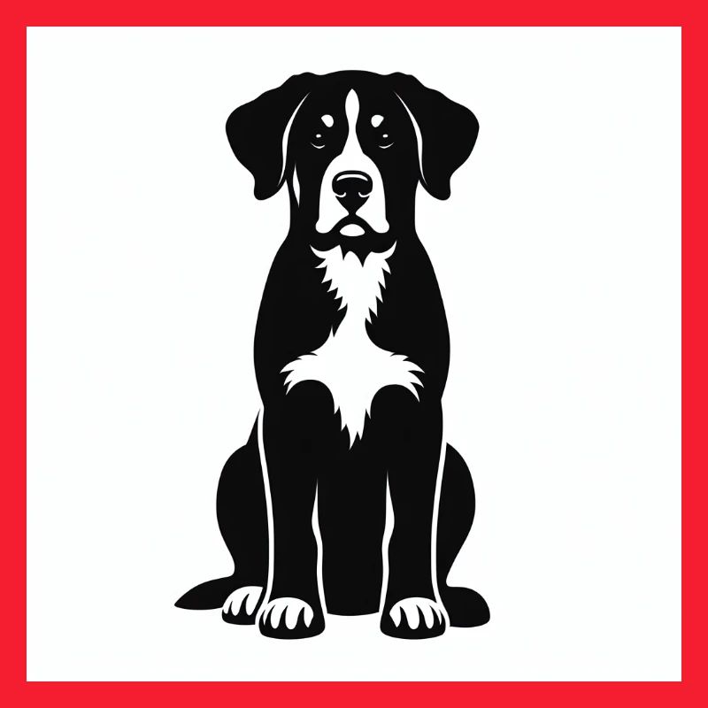 Silhouette Großer Schweizer Sennenhund