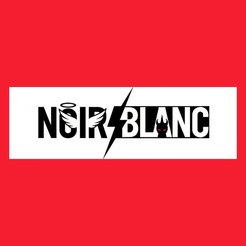 NoirBlanc Éclair Grafique – Logo Contraste