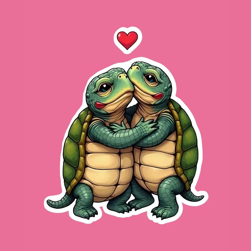Verliebte Schildkröten
