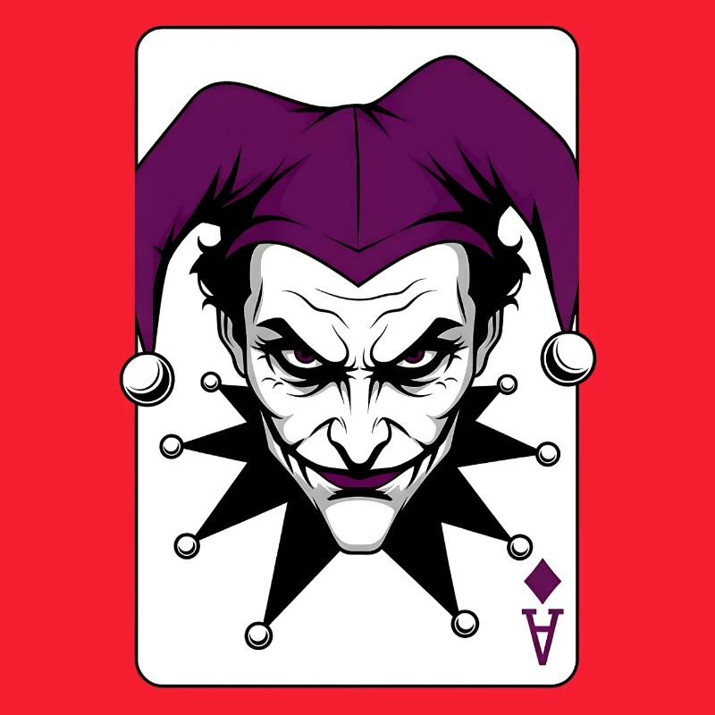 Harlekin Joker Clown Illustration