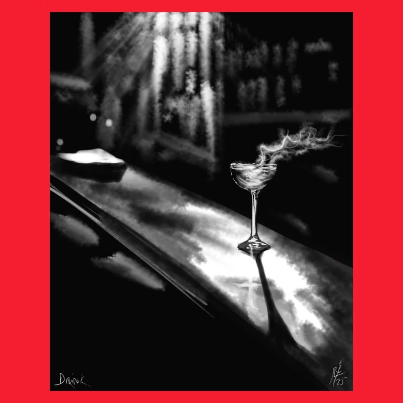 Midnight Martini auf Chrome