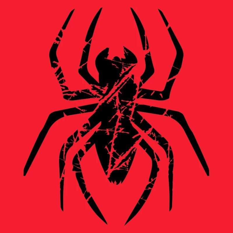 scratch cracks spider logo design disgusting horror hal