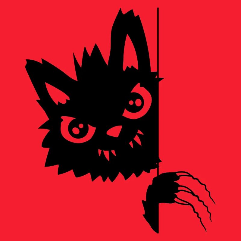 Scratching Evil Cat
