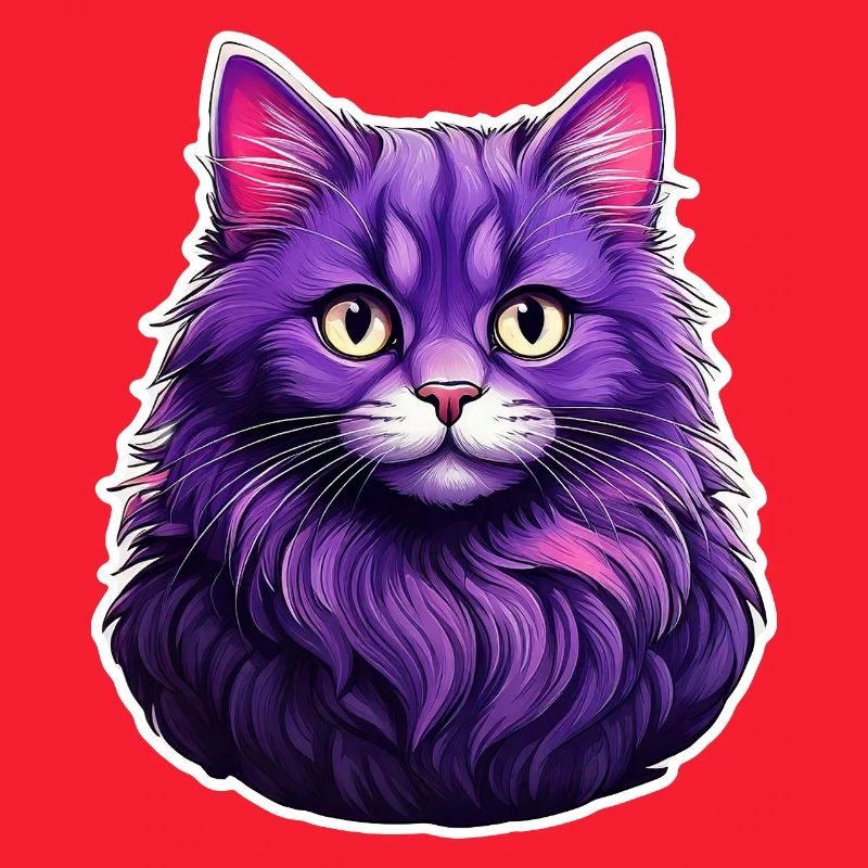 Katze modernes Design lila