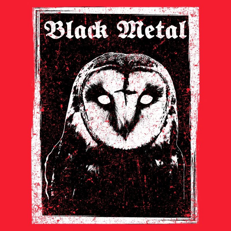 Black Metal Eule