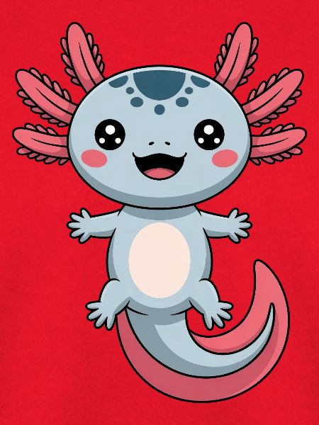 Axolotl Süß Comic