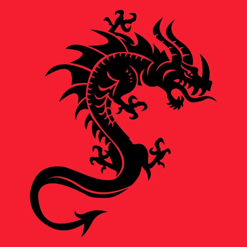 Drache, Dragon, Tribal