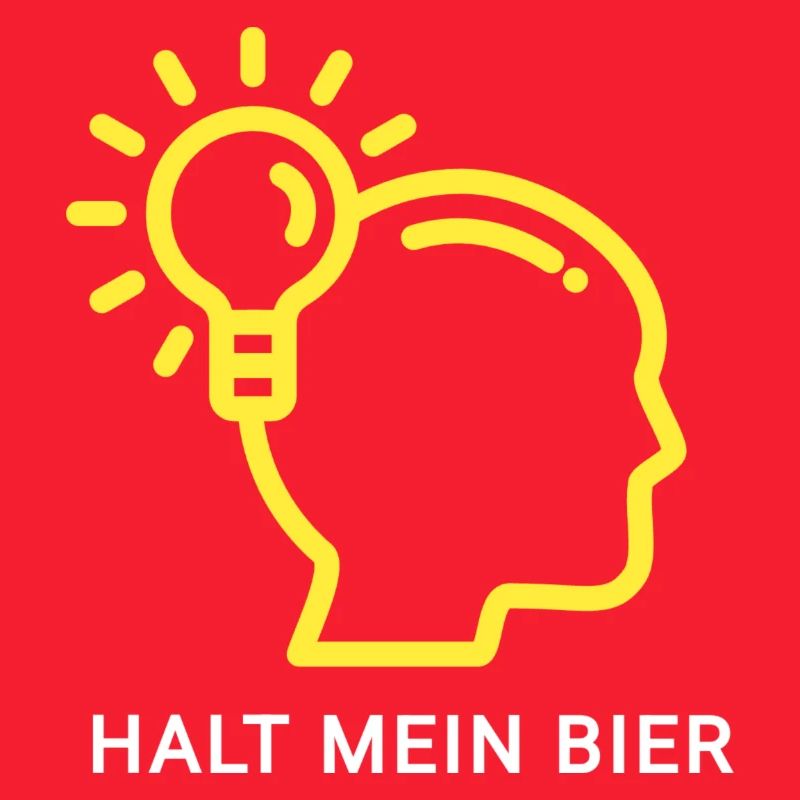 Innovatives Denk-Design mit Lichtsymbol