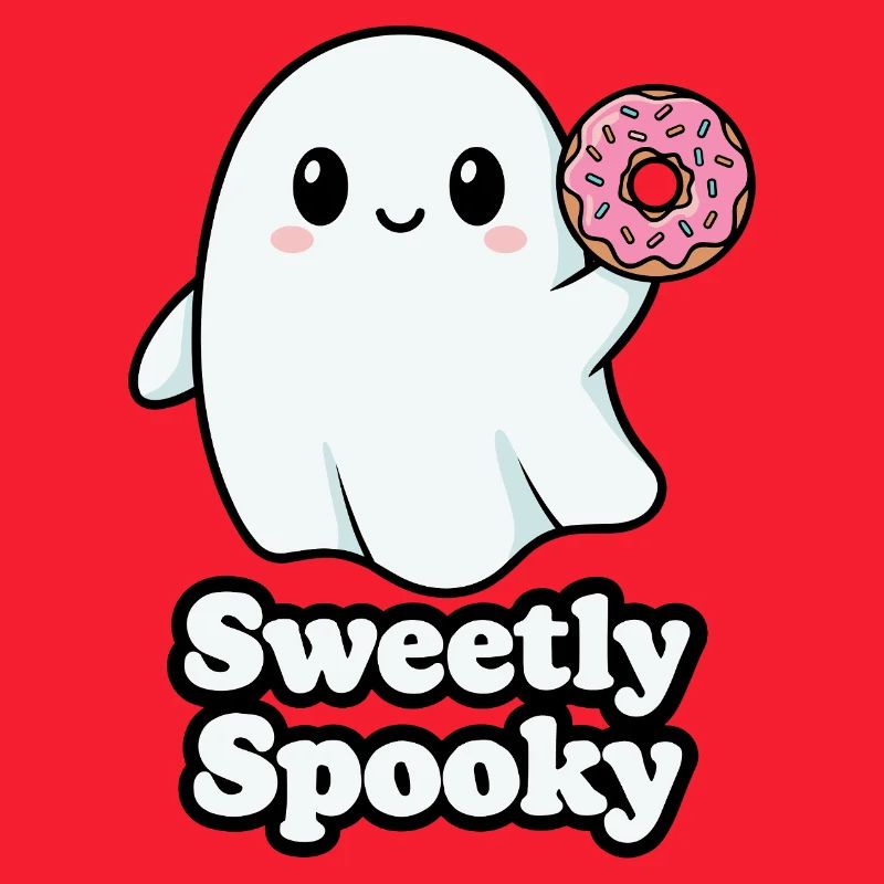 Süß Spukgeist mit Donut