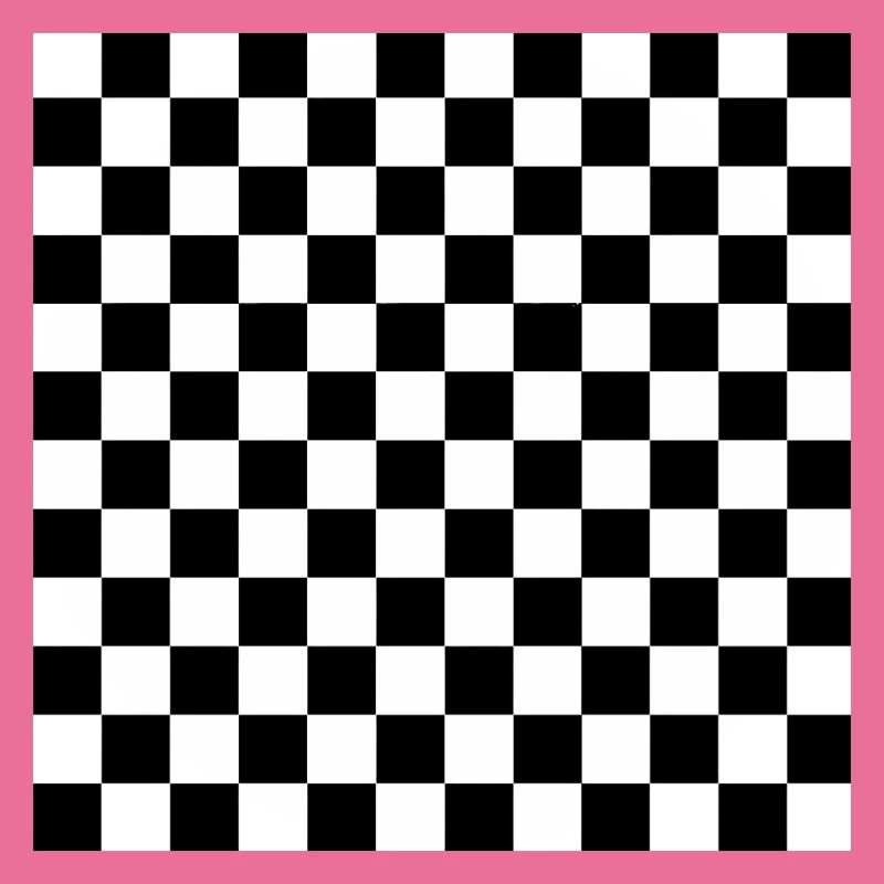 Black and White Chess Square