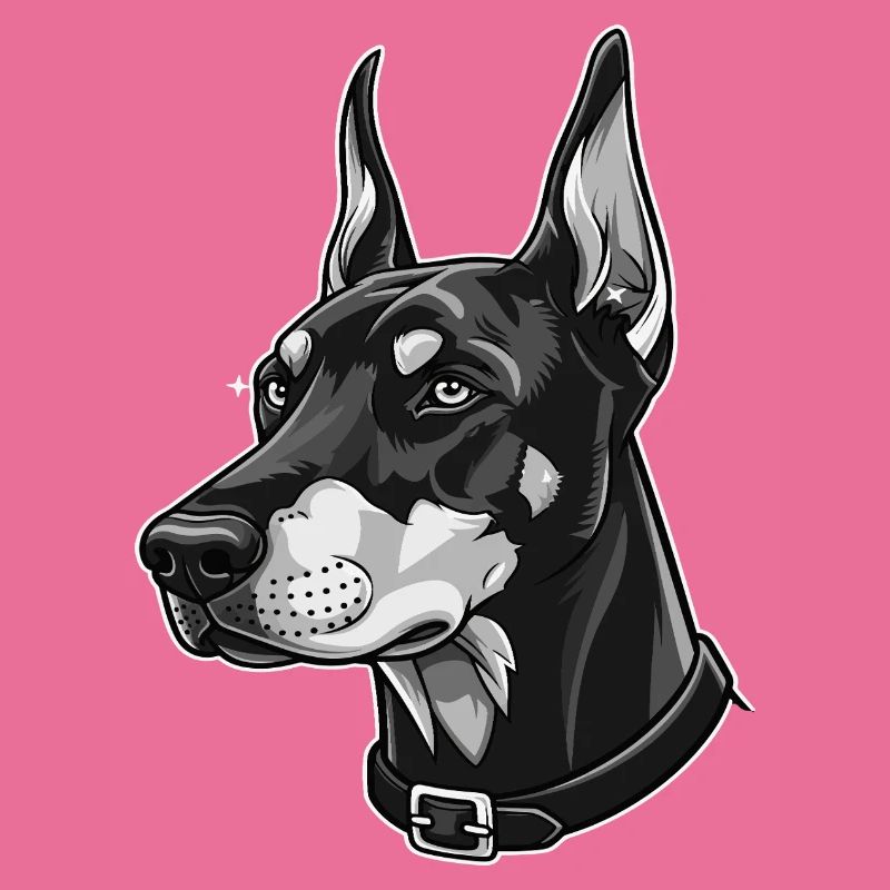 Elegantes Dobermann-Porträt