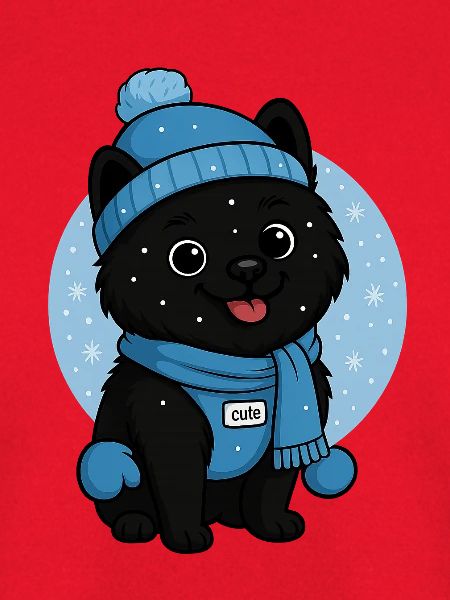Cuddly Dog Winter Magic