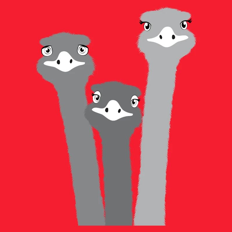 Nandu, Straußenkopf, Emu, Strauß