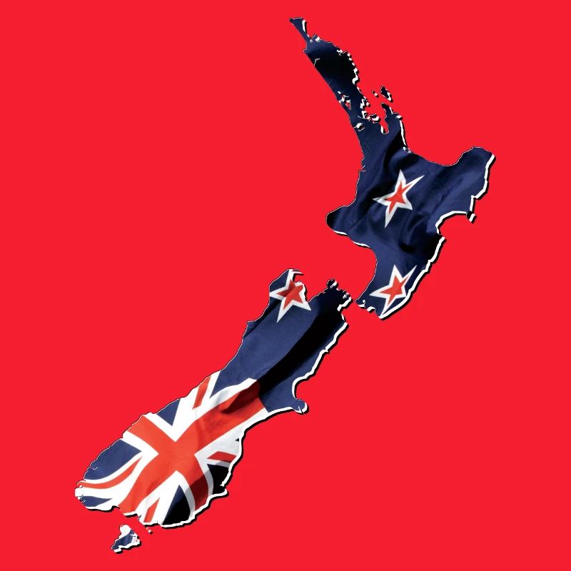 Echte Neuseeland Flagge – Flag Map