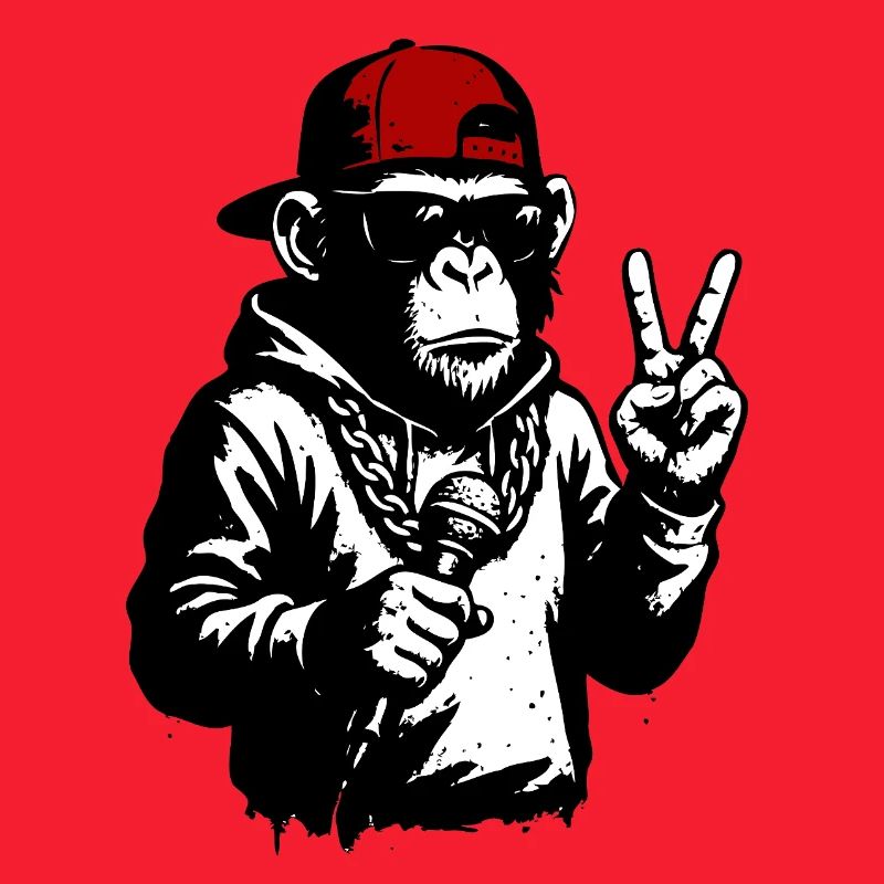 Cooler Affe