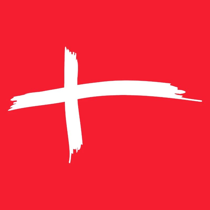 Drapeau du Danemark comme coups de pinceau