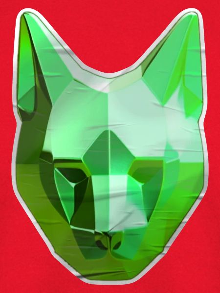 Grüner Kristallkatze