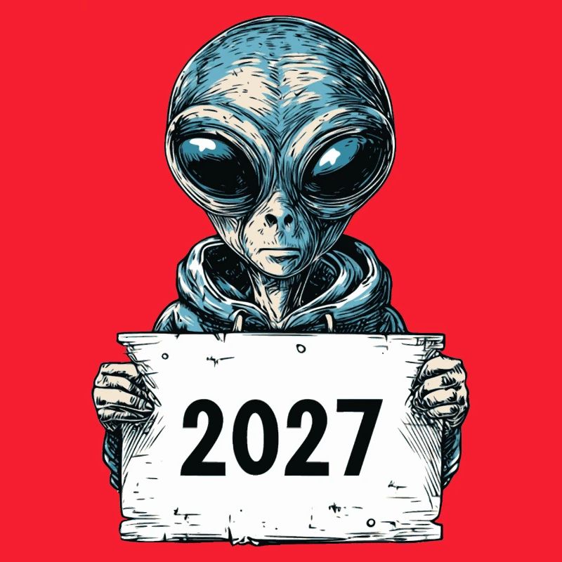 Cooles Alien im Hoodie