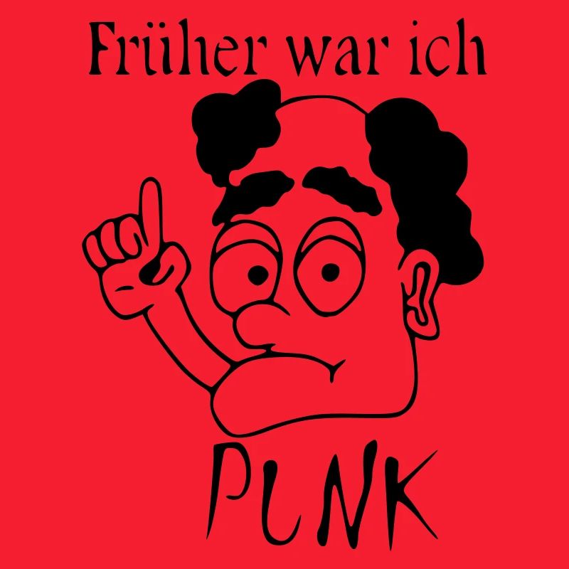 Alter Punk mit Glatze