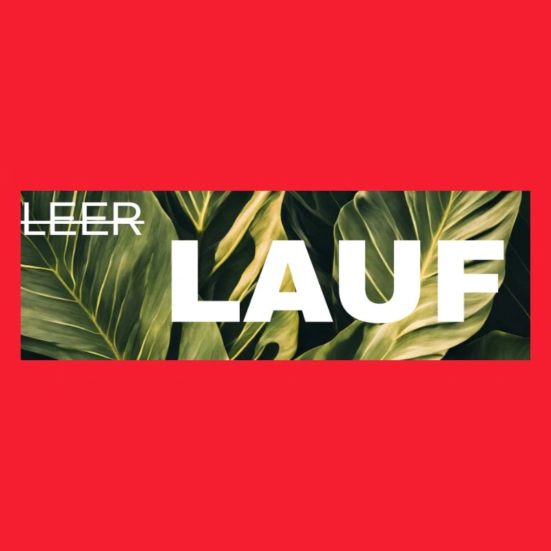 Lauf Grünes Blattdesign