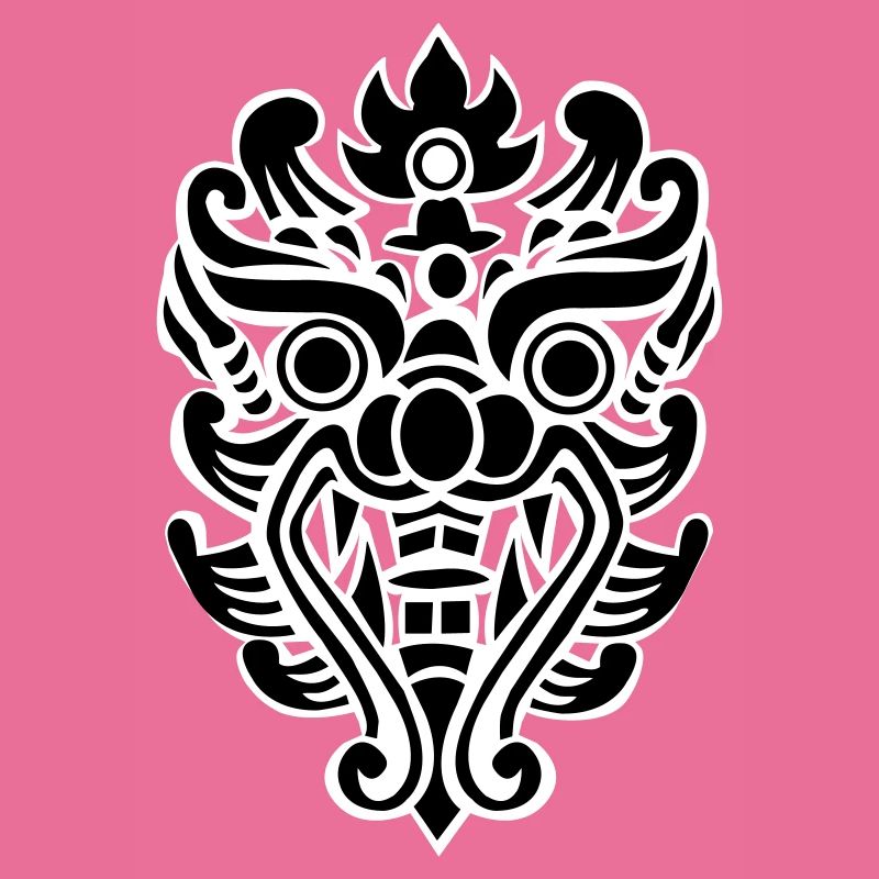 Thai Drachenkopf Stammesmaske