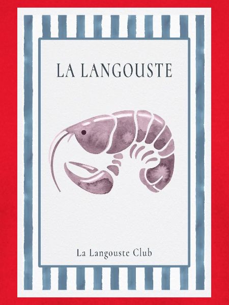 La Langouste Französisches Langusten Poster