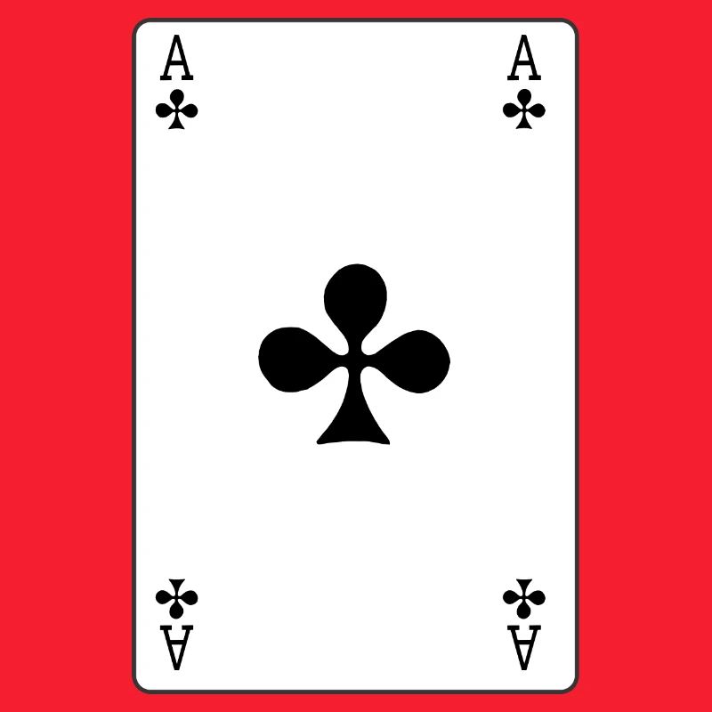Carte à jouer As de Trèfle