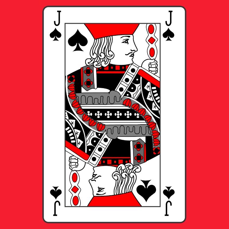 Spielkarten-Pik-Bube