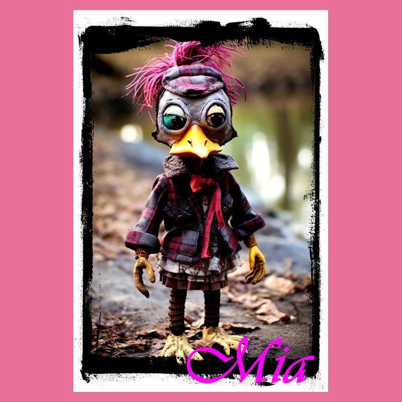 Eingängiges Steampunk-Maskottchen Mädchen Street