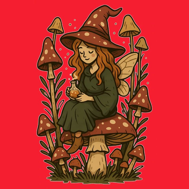 Fairytale forest magic fairy