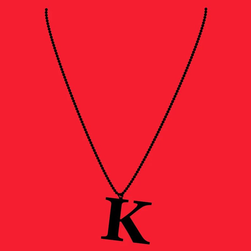 Halskette Buchstabe K