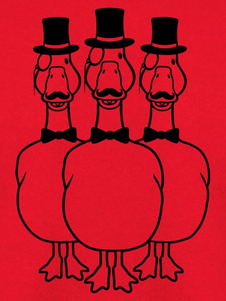 Herren 3 Monokel Gänse