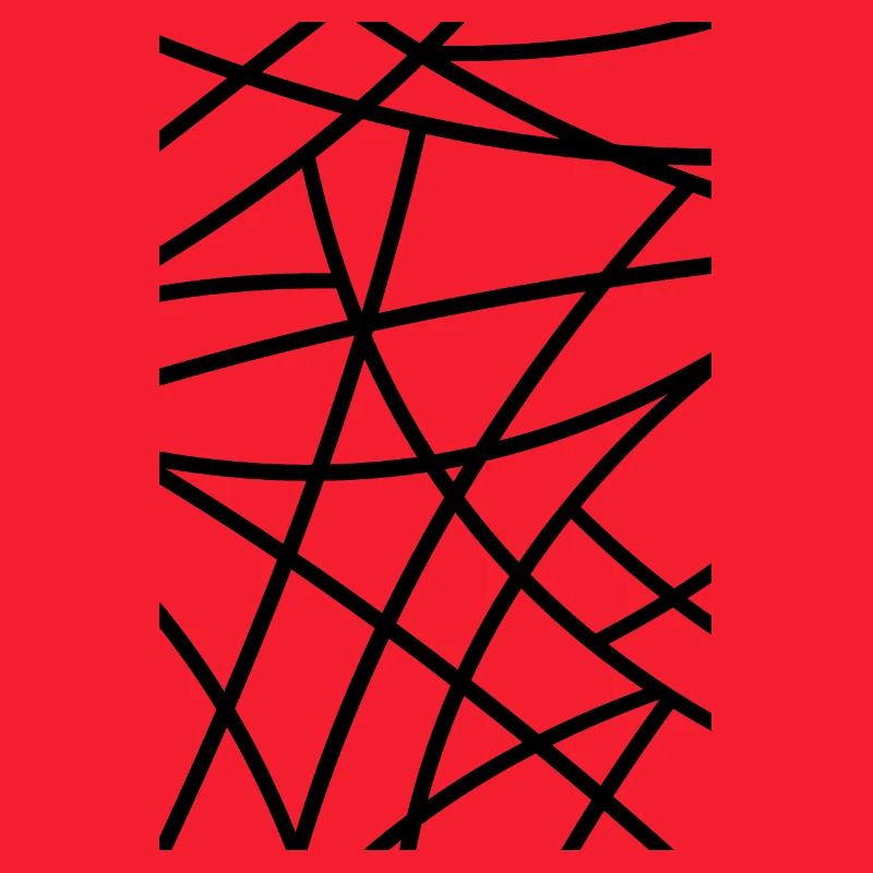 Abstract black outlined pattern
