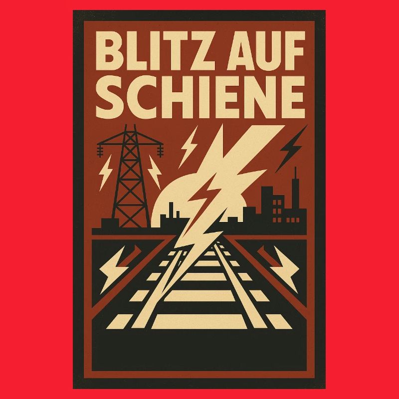 Blitz Schiene Eisenbahn