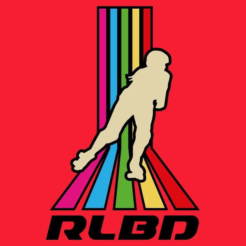 Rollerblade rainbow stripes