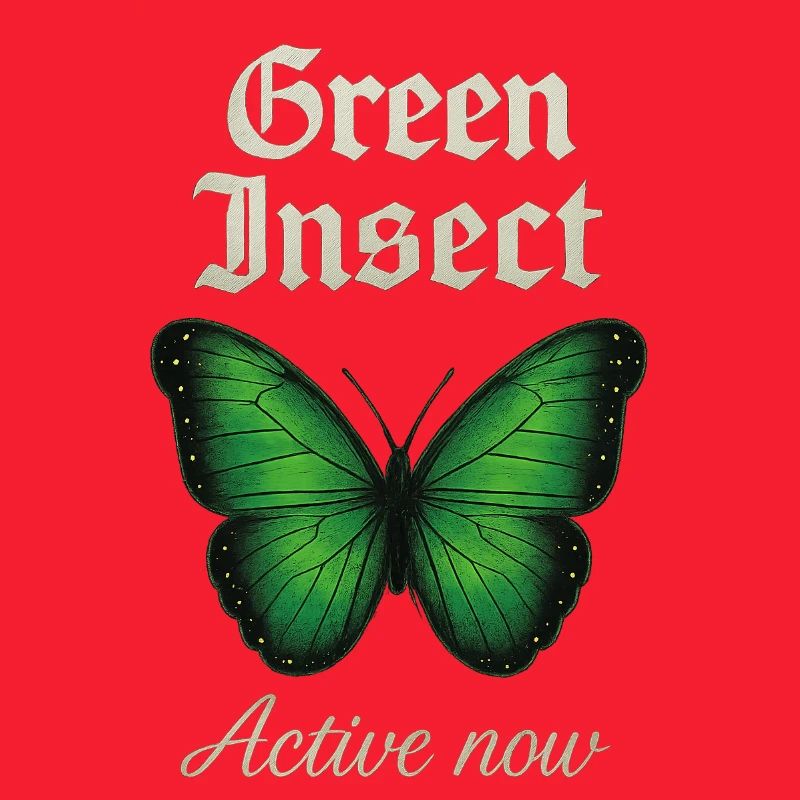 Green Insect Butterfly Fans geschenkidee 