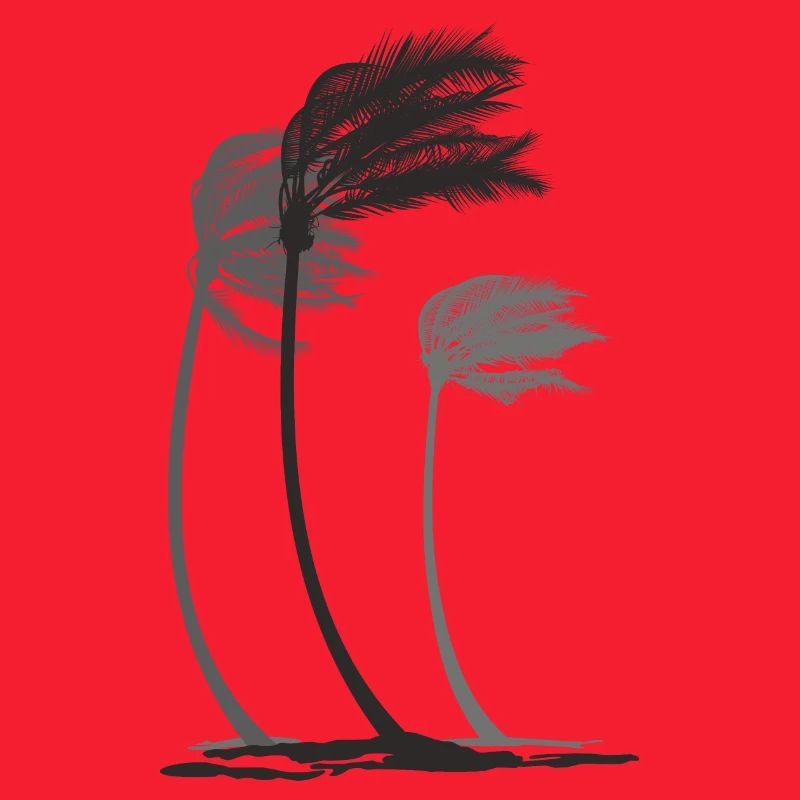 Palms in the wind