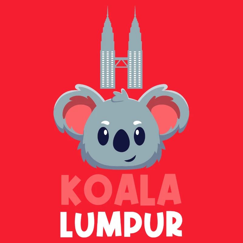 Koala Lumpur Jeu de mots de voyage mignon