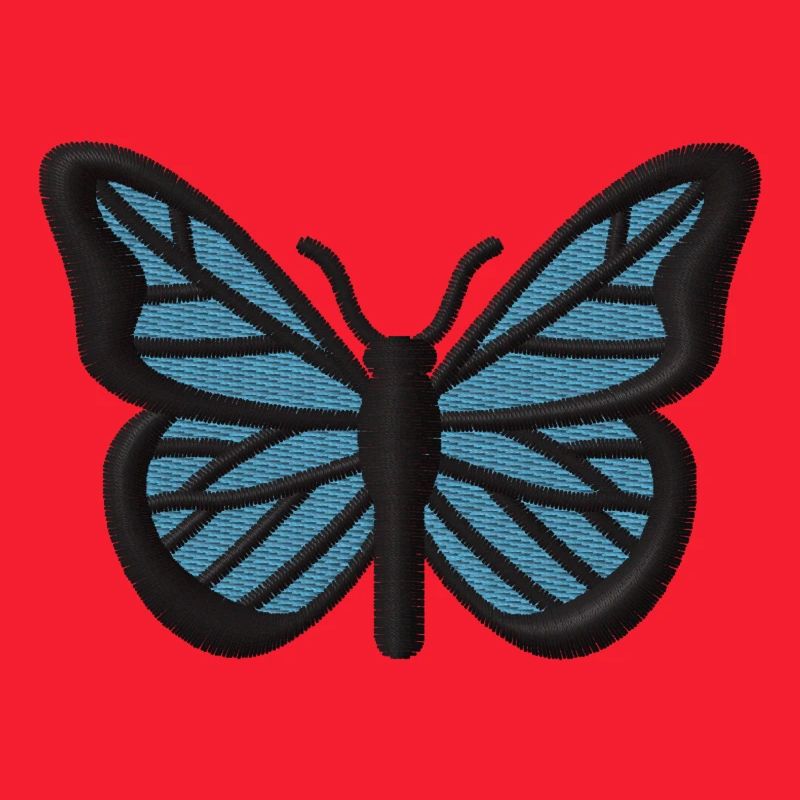 Schmetterling bestickt